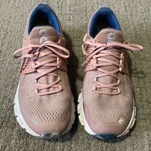 Used On running shoes. Very comfy. These have been used for around 1 year.